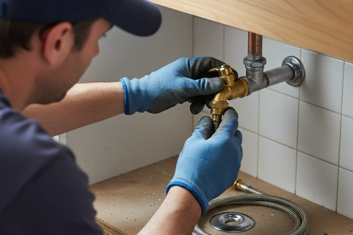 Shutoff valve and fitting work during Emergency Plumbing in Balch Springs